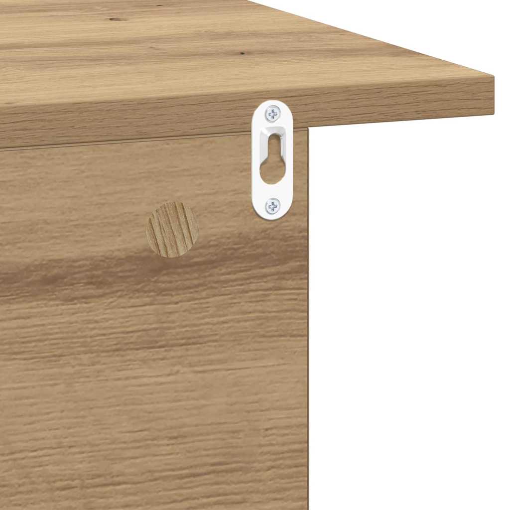 vidaXL Nachttisch 2 pcs Artisan-Eiche 40 x 30 x 25 cm Holzwerkstoff
