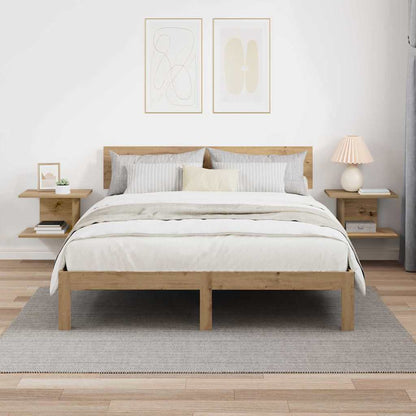 vidaXL Nachttisch 2 pcs Artisan-Eiche 40 x 30 x 25 cm Holzwerkstoff