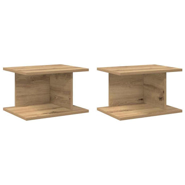 vidaXL Nachttisch 2 pcs Artisan-Eiche 40 x 30 x 25 cm Holzwerkstoff