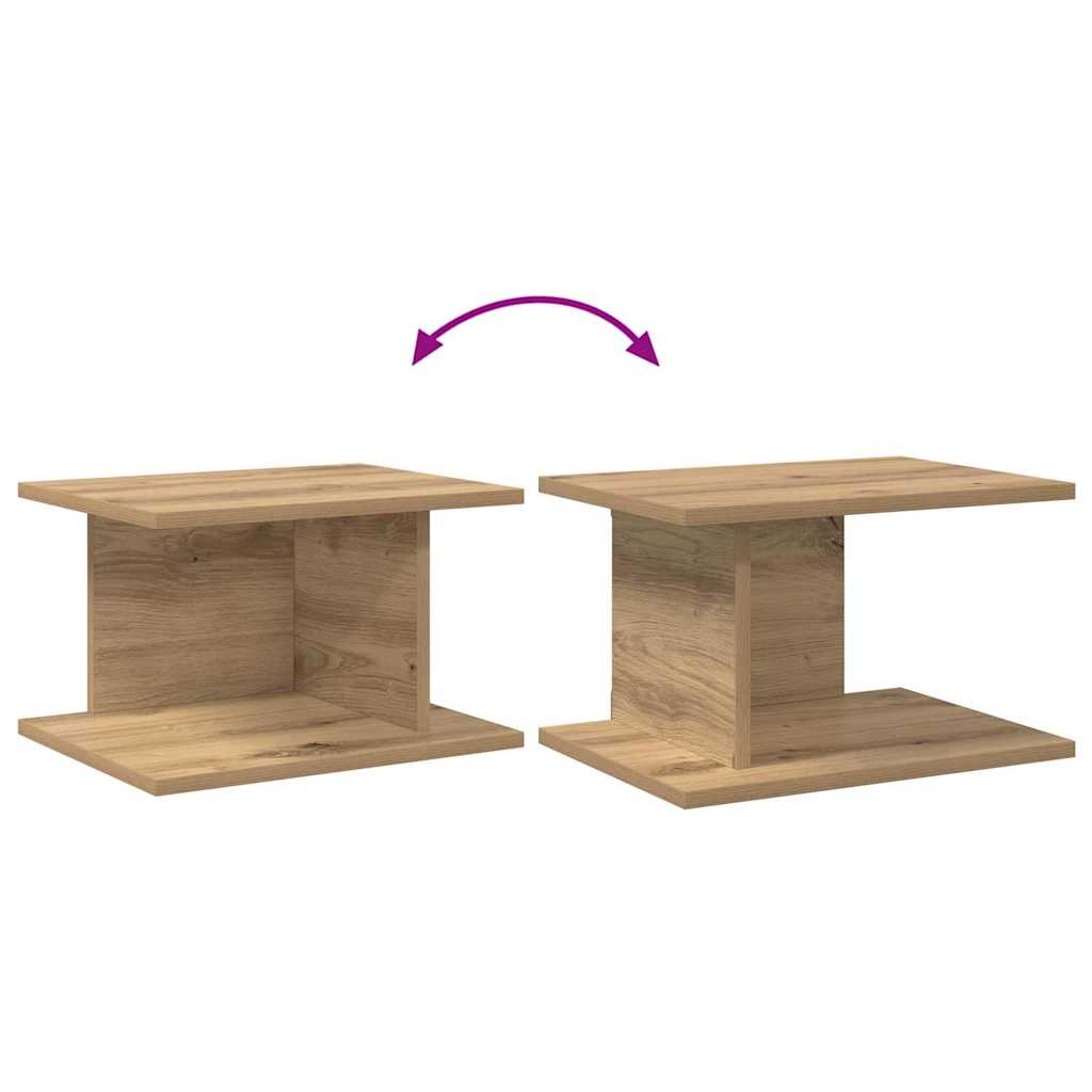 vidaXL Nachttisch 2 pcs Artisan-Eiche 40 x 30 x 25 cm Holzwerkstoff