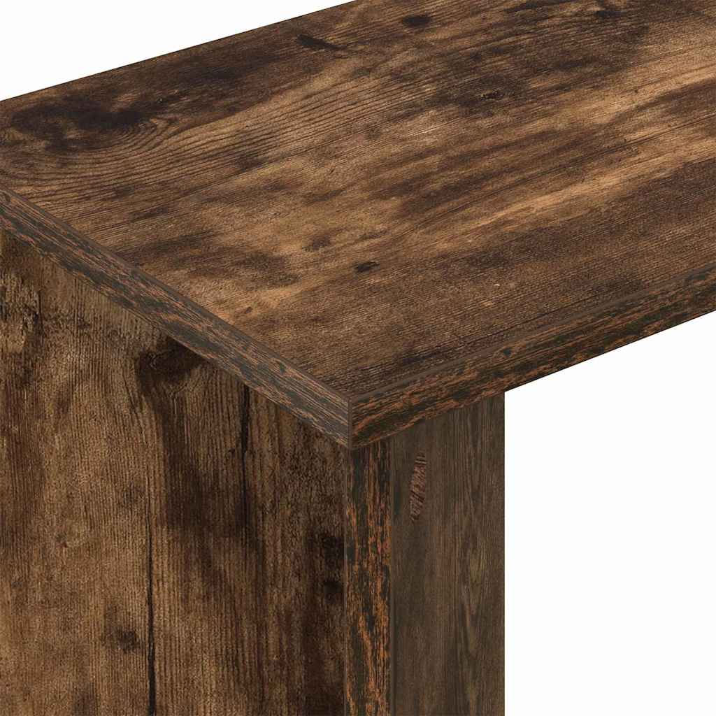 vidaXL Beistelltisch Geräucherte Eiche 35 x 25 x 50 cm Holzwerkstoff