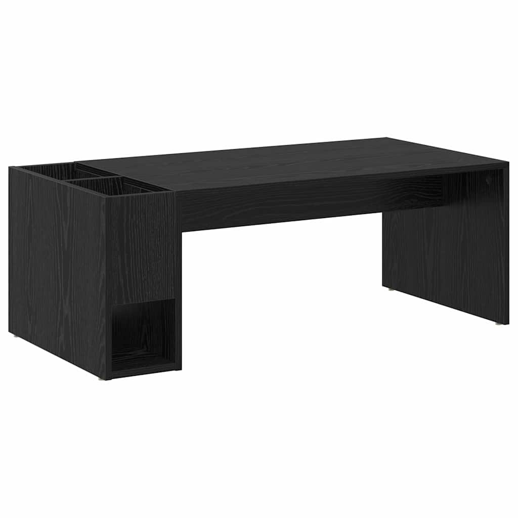 vidaXL Couchtisch Schwarz Eichen-Optik 101,5 x 50 x 37 cm