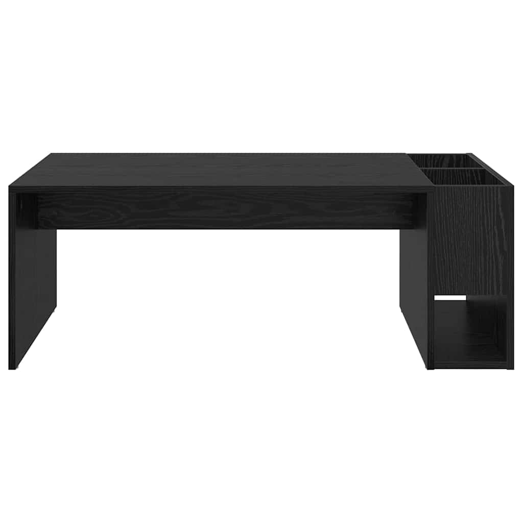 vidaXL Couchtisch Schwarz Eichen-Optik 101,5 x 50 x 37 cm