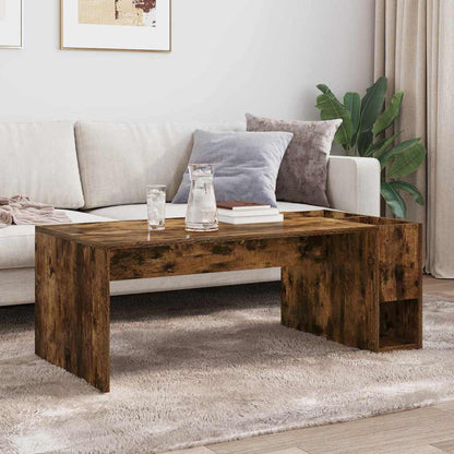 vidaXL Couchtisch Geräucherte Eiche 101,5 x 50 x 37 cm Holzwerkstoff