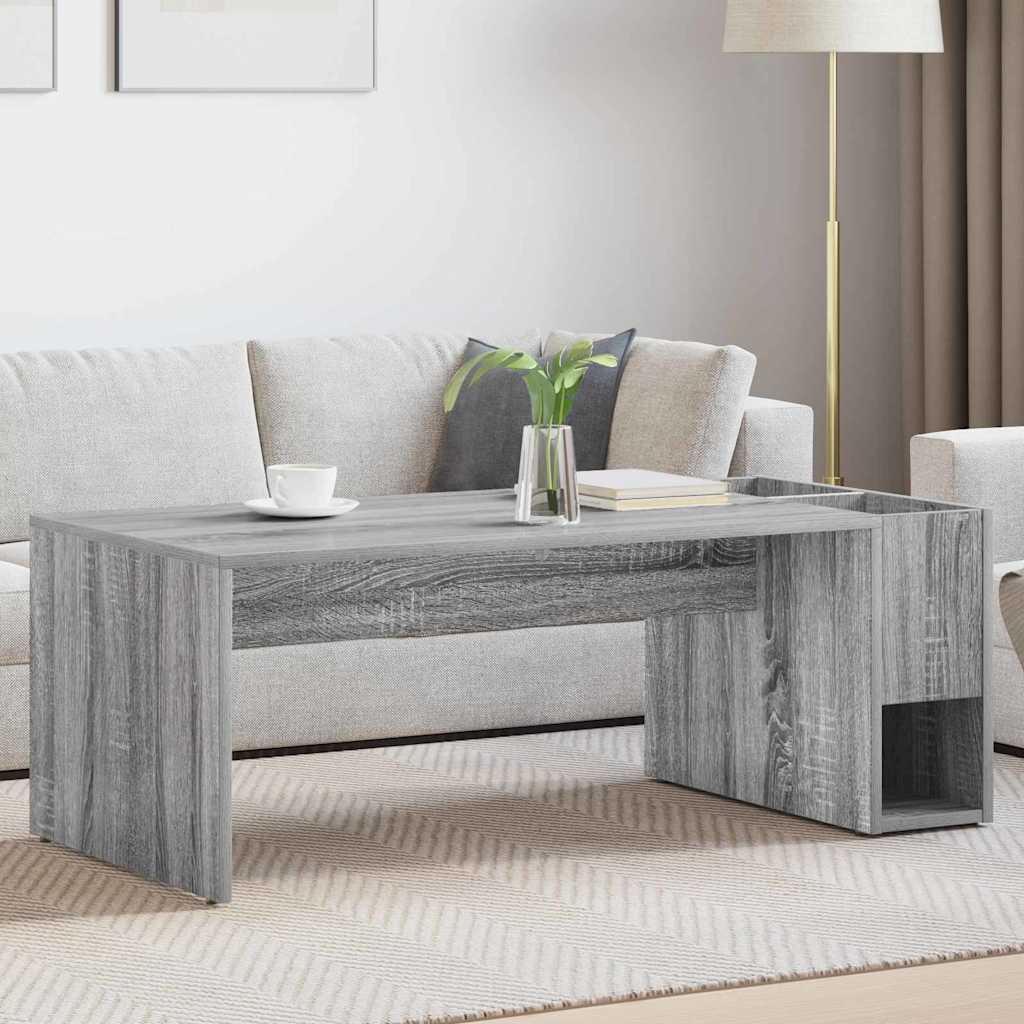 vidaXL Couchtisch Graues Sonoma 101,5 x 50 x 37 cm Holzwerkstoff