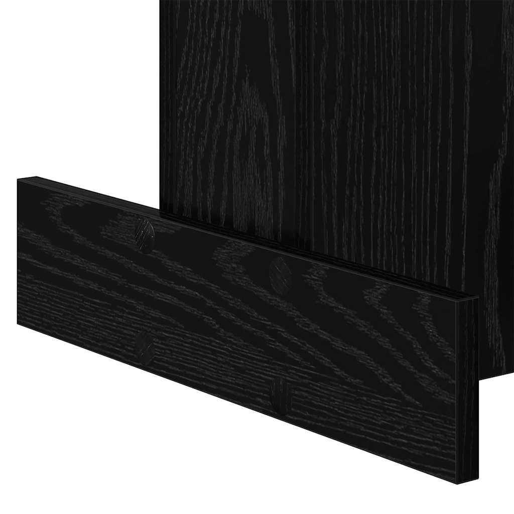 vidaXL Beistelltisch Schwarz Eichen-Optik 44,5 x 45 x 55 cm