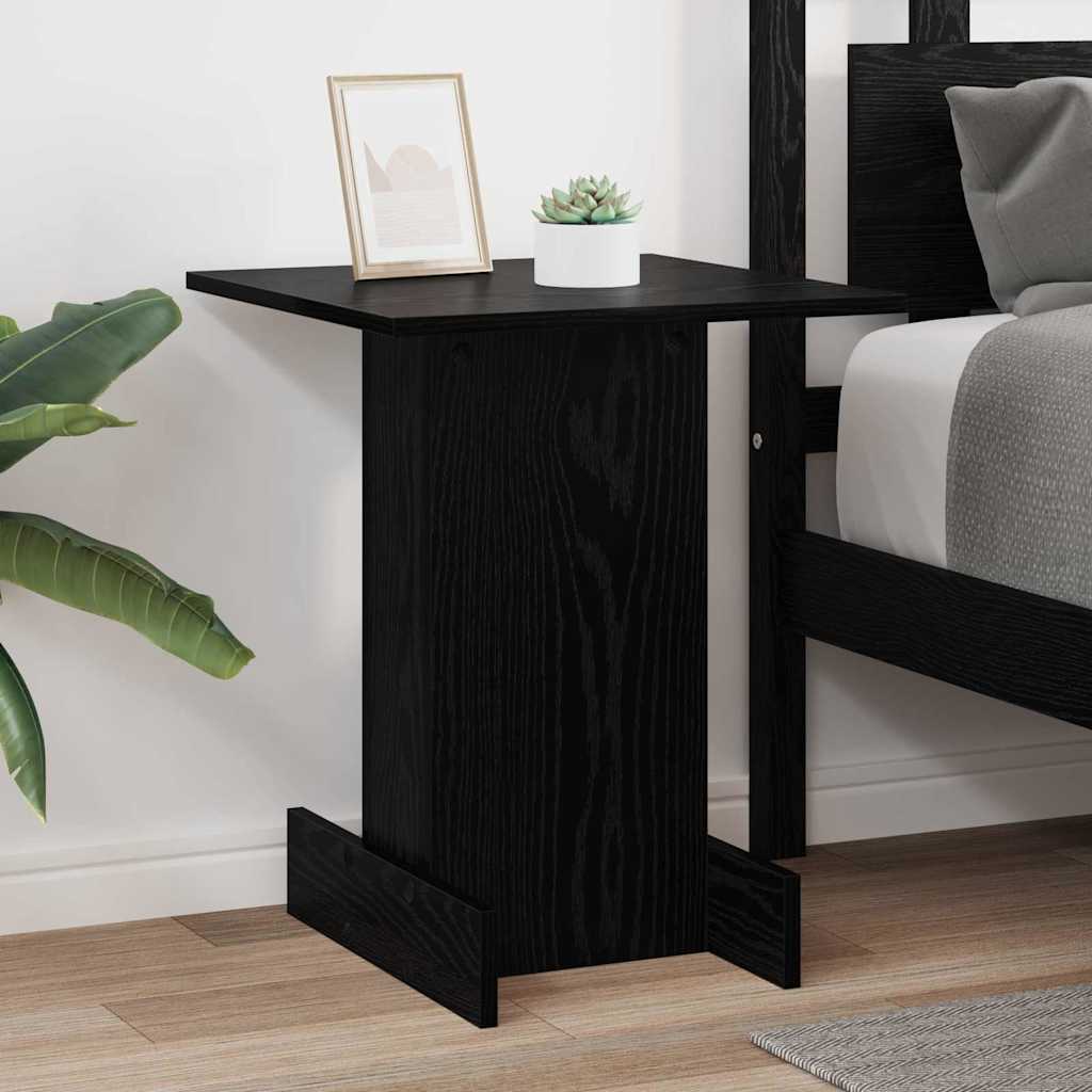 vidaXL Beistelltisch Schwarz Eichen-Optik 44,5 x 45 x 55 cm