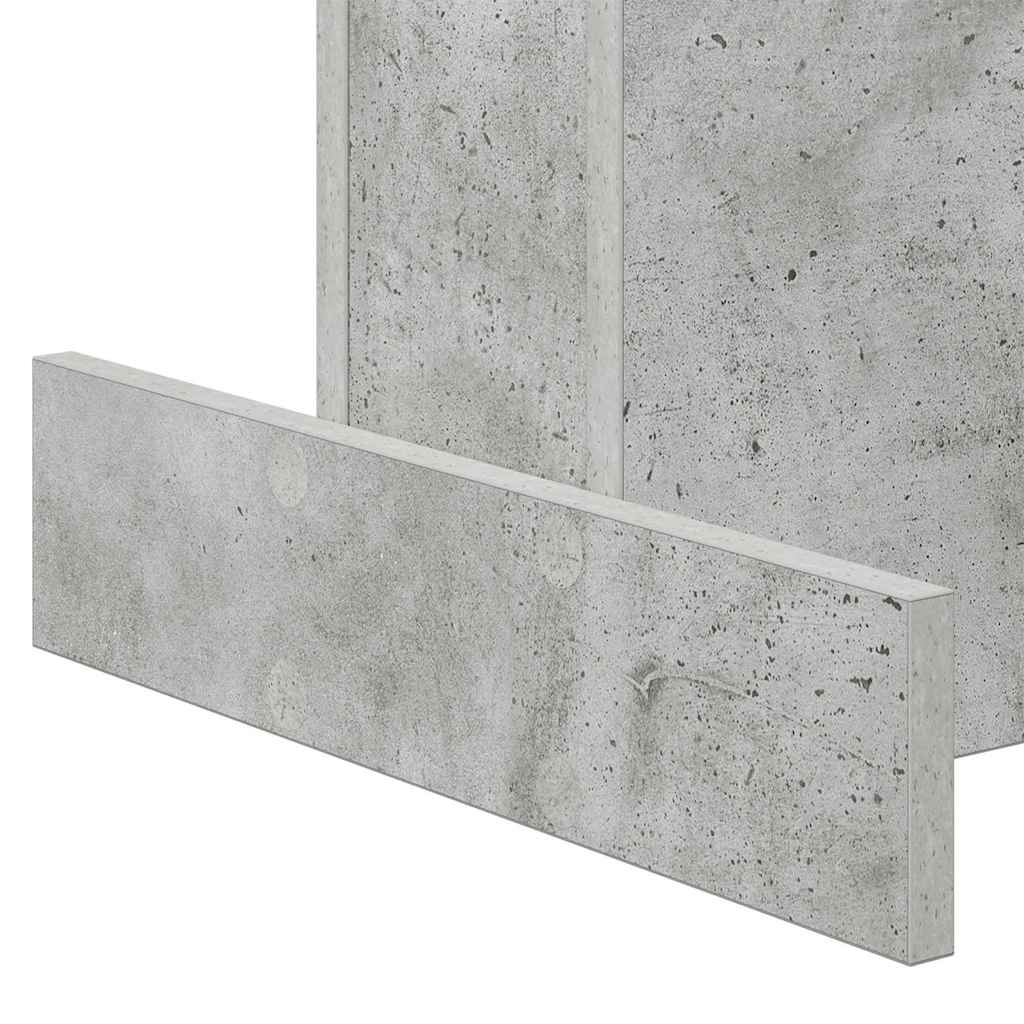 vidaXL Beistelltisch Beton Grau 44,5 x 45 x 55 cm Holzwerkstoff