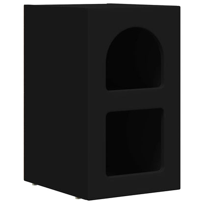 vidaXL Nachttisch Schwarz 29,5 x 33,5 x 50 cm Holzwerkstoff