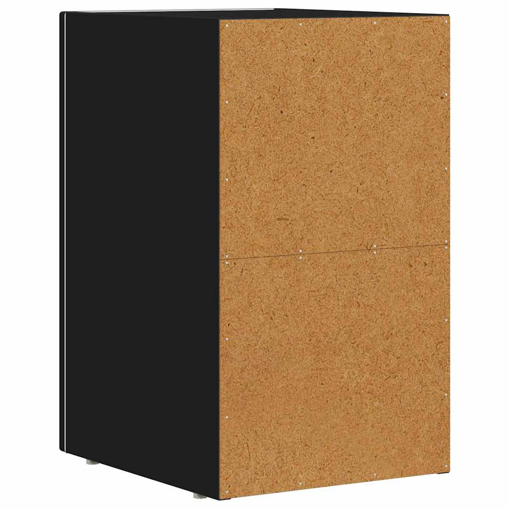 vidaXL Nachttisch Schwarz 29,5 x 33,5 x 50 cm Holzwerkstoff