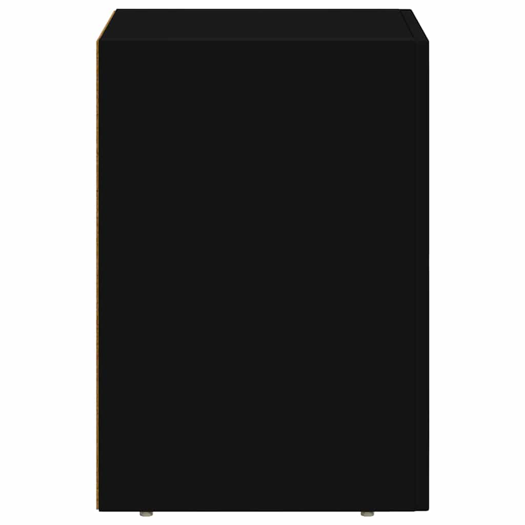 vidaXL Nachttisch Schwarz 29,5 x 33,5 x 50 cm Holzwerkstoff