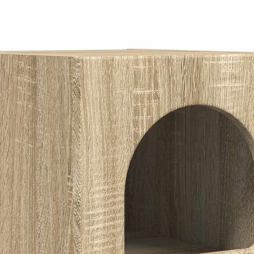 vidaXL Nachttisch Sonoma-Eiche 29,5 x 33,5 x 50 cm Holzwerkstoff