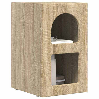 vidaXL Nachttisch Sonoma-Eiche 29,5 x 33,5 x 50 cm Holzwerkstoff