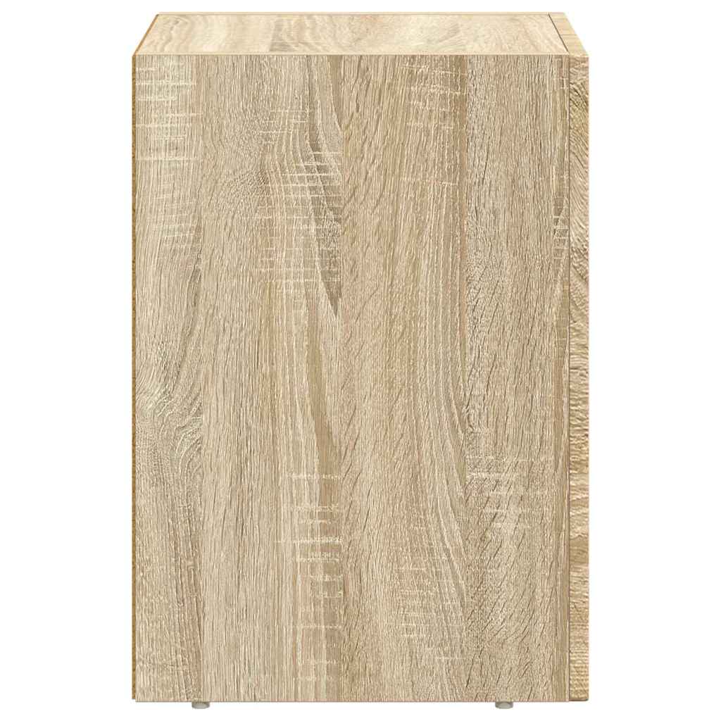 vidaXL Nachttisch Sonoma-Eiche 29,5 x 33,5 x 50 cm Holzwerkstoff