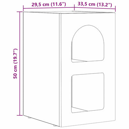 vidaXL Nachttisch 2 pcs Sonoma-Eiche 29,5 x 33,5 x 50 cm Holzwerkstoff