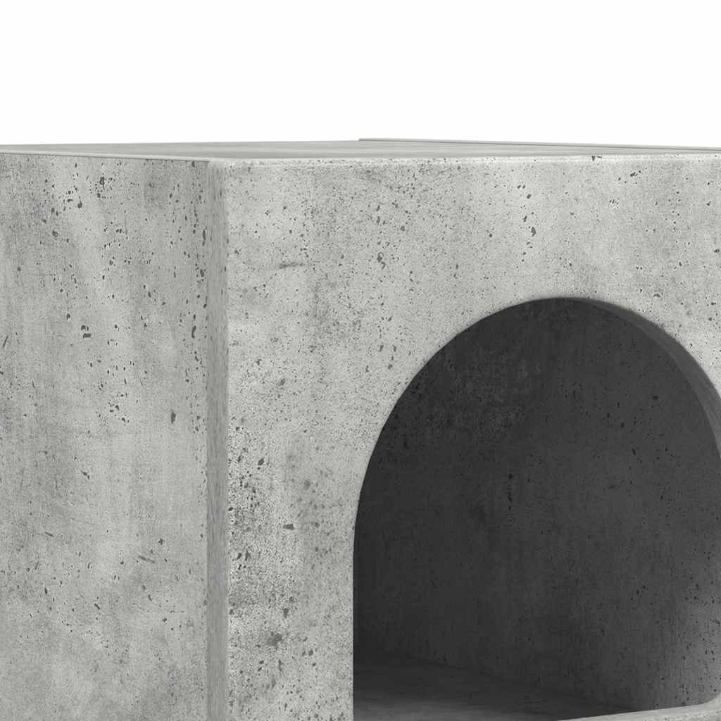 vidaXL Nachttisch Beton Grau 29,5 x 33,5 x 50 cm Holzwerkstoff