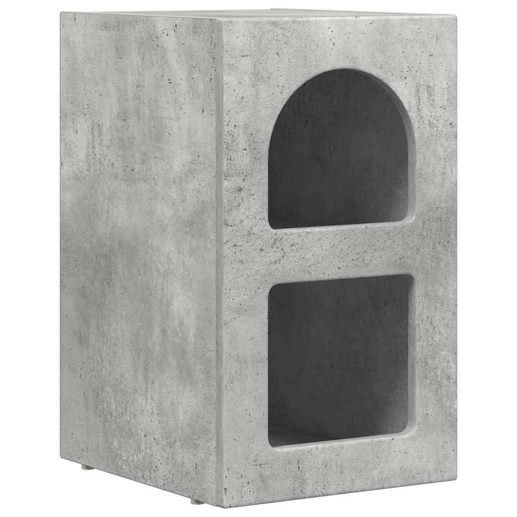 vidaXL Nachttisch Beton Grau 29,5 x 33,5 x 50 cm Holzwerkstoff