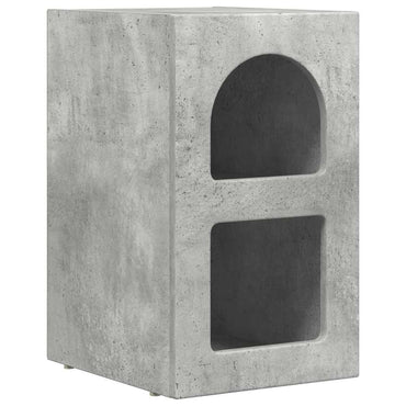 vidaXL Nachttisch Beton Grau 29,5 x 33,5 x 50 cm Holzwerkstoff