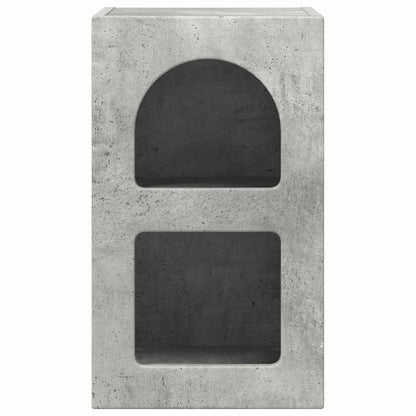 vidaXL Nachttisch Beton Grau 29,5 x 33,5 x 50 cm Holzwerkstoff