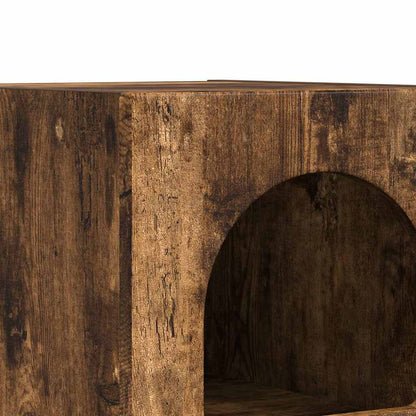 Nachttisch 2 pcs Geräucherte Eiche 29,5 x 33,5 x 50 cm