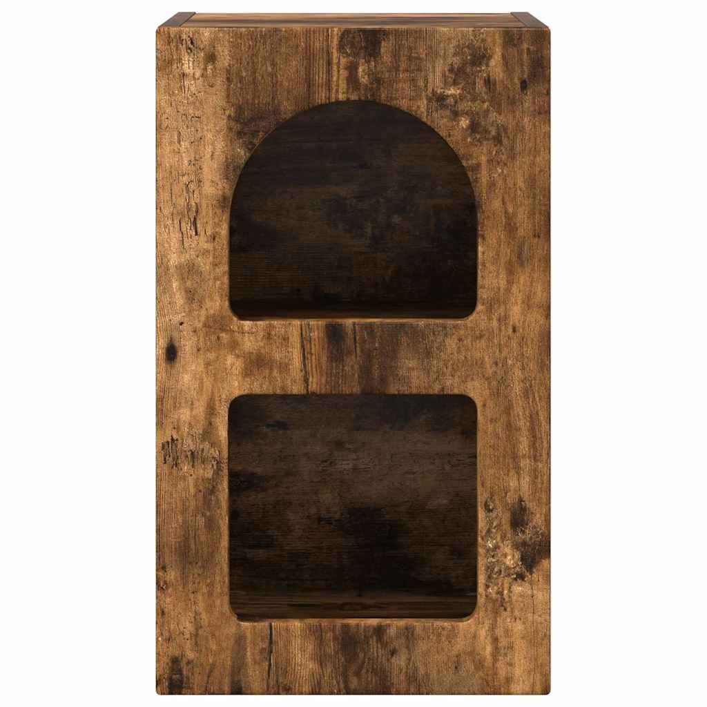 Nachttisch 2 pcs Geräucherte Eiche 29,5 x 33,5 x 50 cm