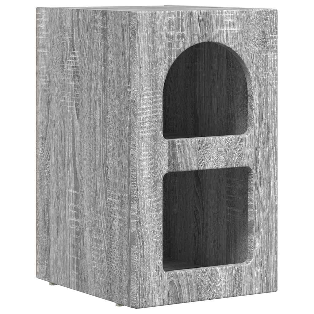 vidaXL Nachttisch 2 pcs Graues Sonoma 29,5 x 33,5 x 50 cm