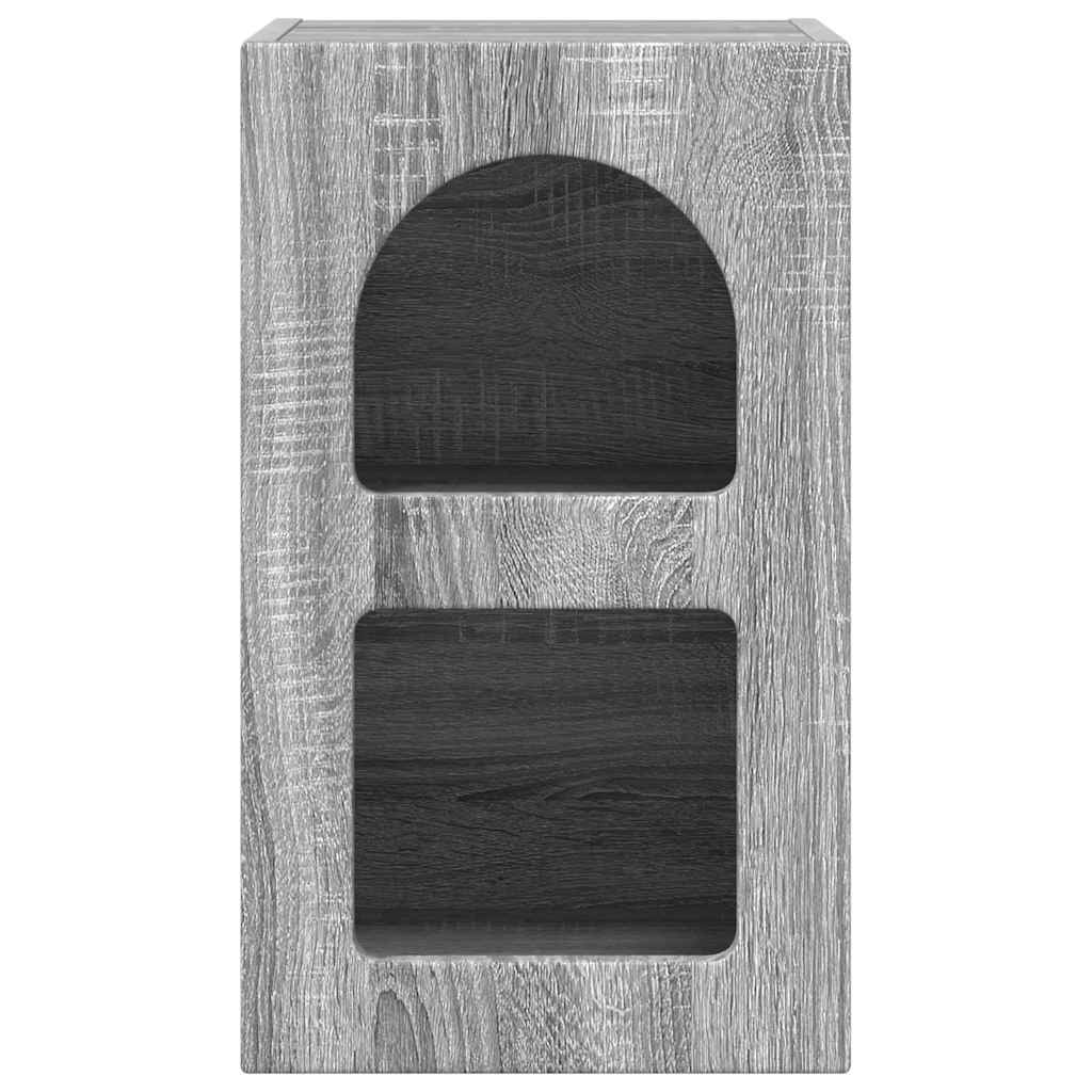 vidaXL Nachttisch 2 pcs Graues Sonoma 29,5 x 33,5 x 50 cm