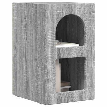 vidaXL Nachttisch 2 pcs Graues Sonoma 29,5 x 33,5 x 50 cm