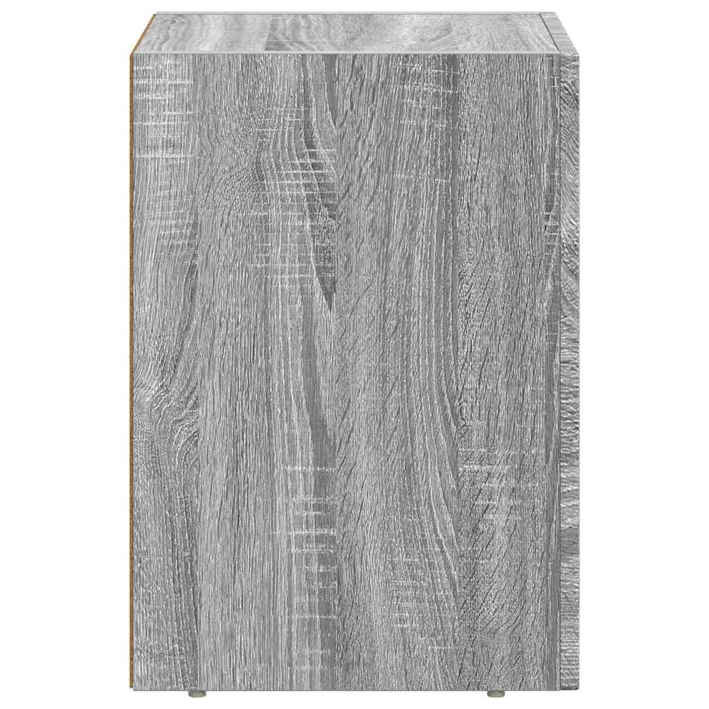 vidaXL Nachttisch 2 pcs Graues Sonoma 29,5 x 33,5 x 50 cm