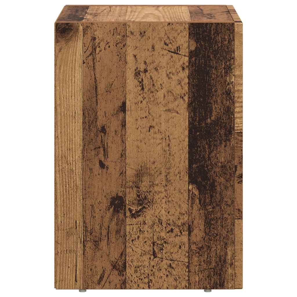 vidaXL Nachttisch Altholz 29,5 x 33,5 x 50 cm Holzwerkstoff