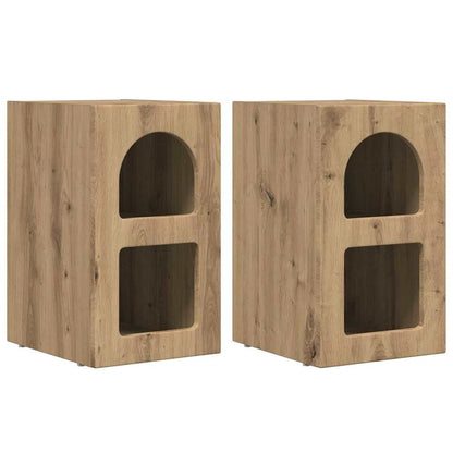 Nachttisch 2 pcs Artisan-Eiche 29,5 x 33,5 x 50 cm