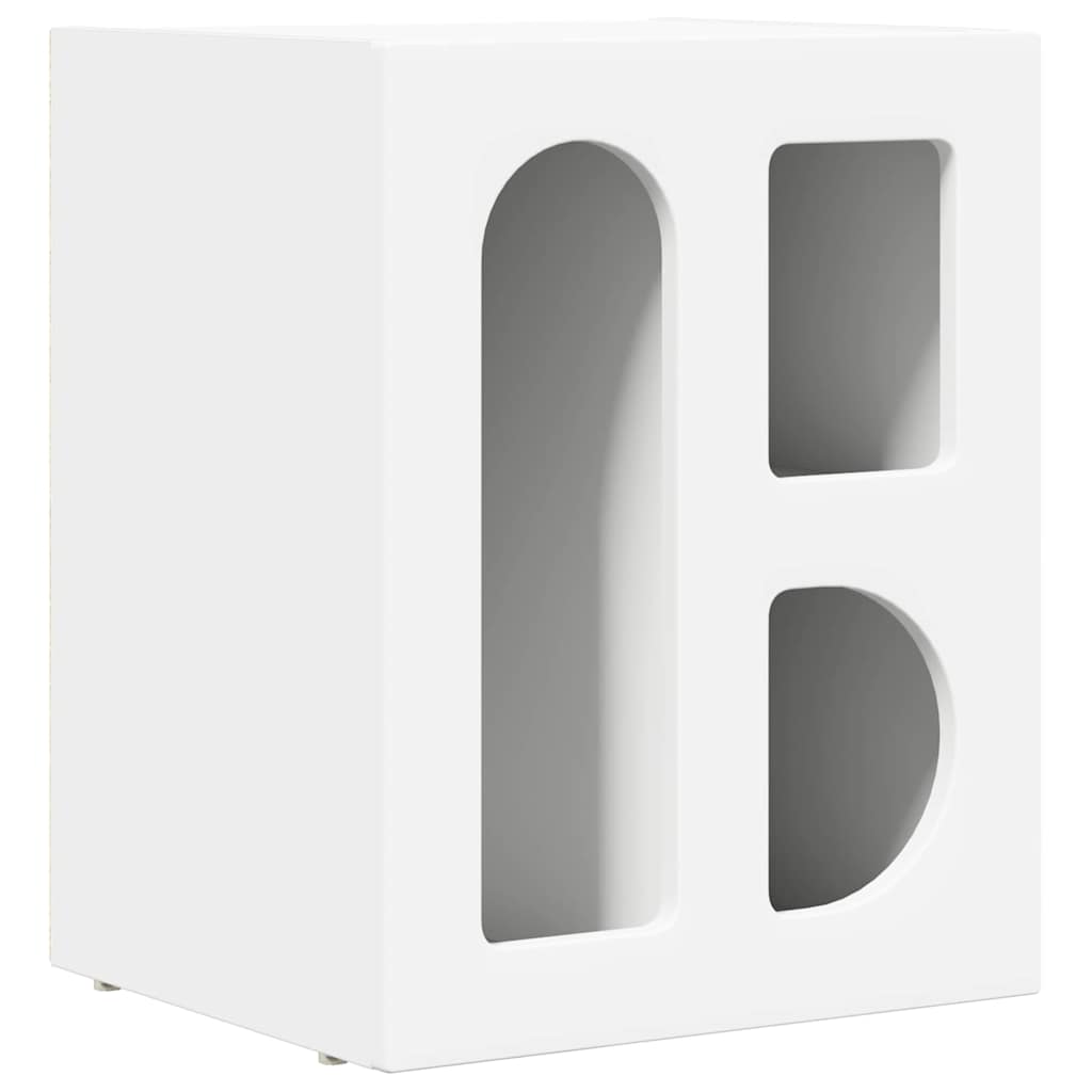 Nachttisch Weiß 40 x 35 x 50 cm Holzwerkstoff