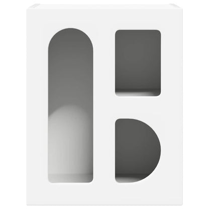 Nachttisch Weiß 40 x 35 x 50 cm Holzwerkstoff