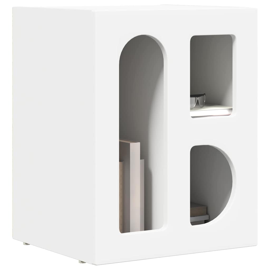 Nachttisch Weiß 40 x 35 x 50 cm Holzwerkstoff