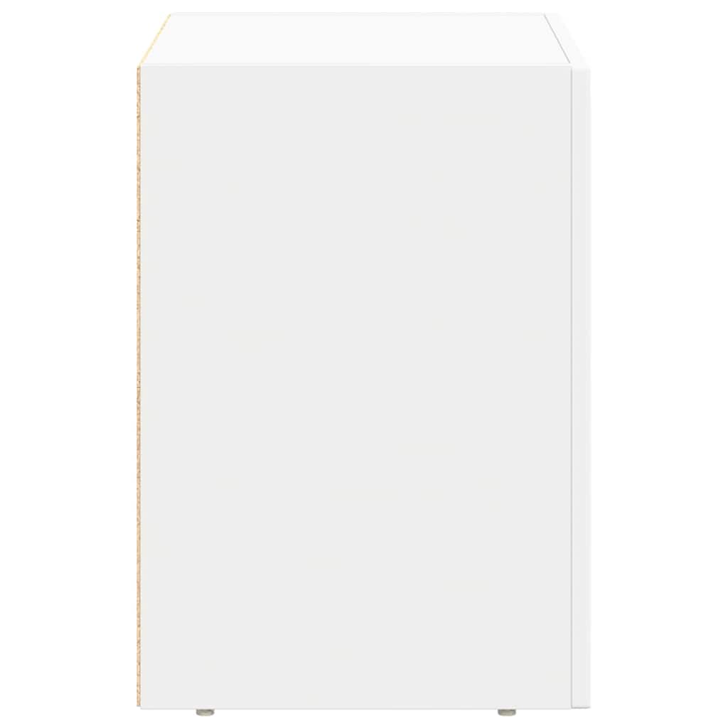 Nachttisch Weiß 40 x 35 x 50 cm Holzwerkstoff