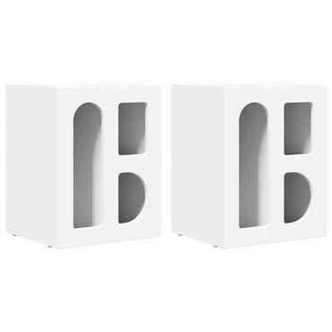 vidaXL Nachttisch 2 pcs Weiß 40 x 35 x 50 cm Holzwerkstoff