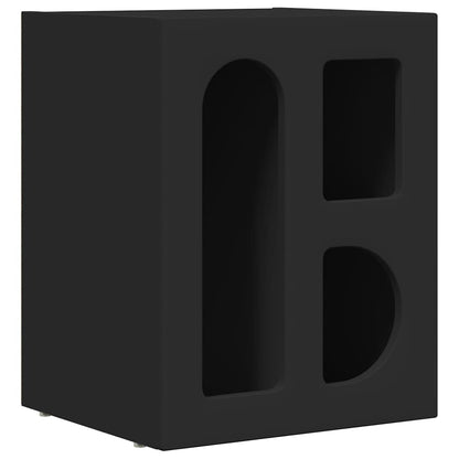 Nachttisch Schwarz 40 x 35 x 50 cm Holzwerkstoff