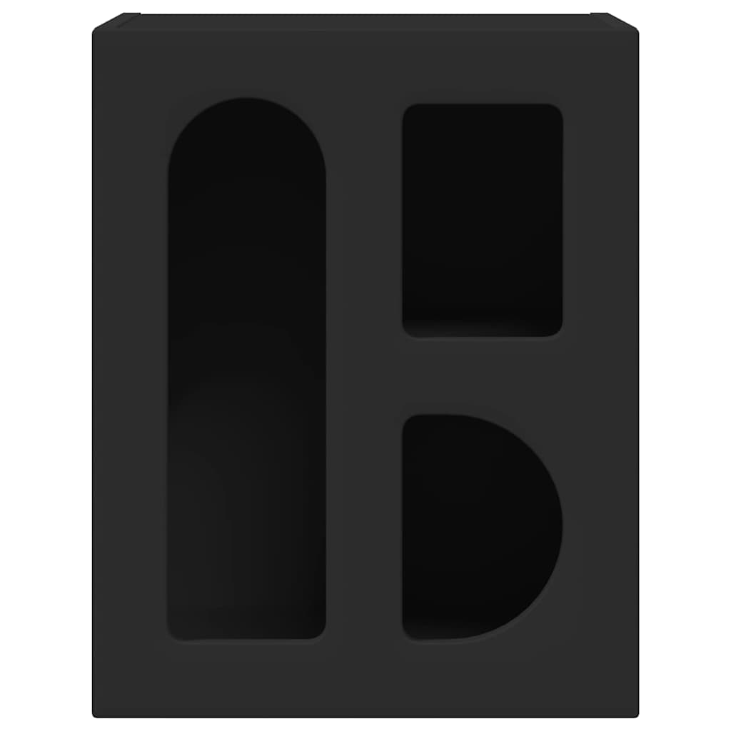 Nachttisch Schwarz 40 x 35 x 50 cm Holzwerkstoff