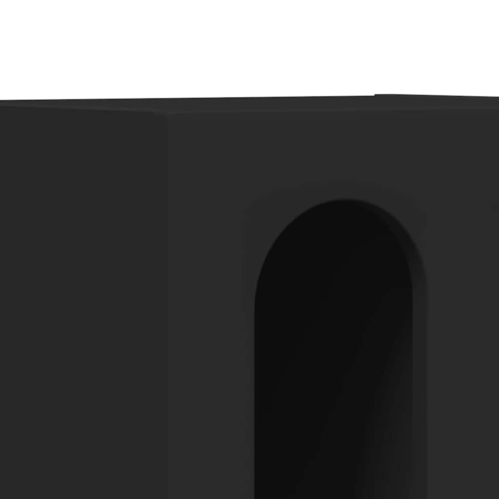 vidaXL Nachttisch 2 pcs Schwarz 40 x 35 x 50 cm Holzwerkstoff