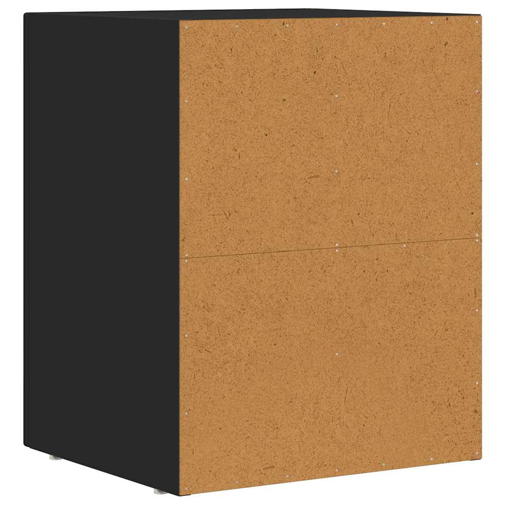 vidaXL Nachttisch 2 pcs Schwarz 40 x 35 x 50 cm Holzwerkstoff