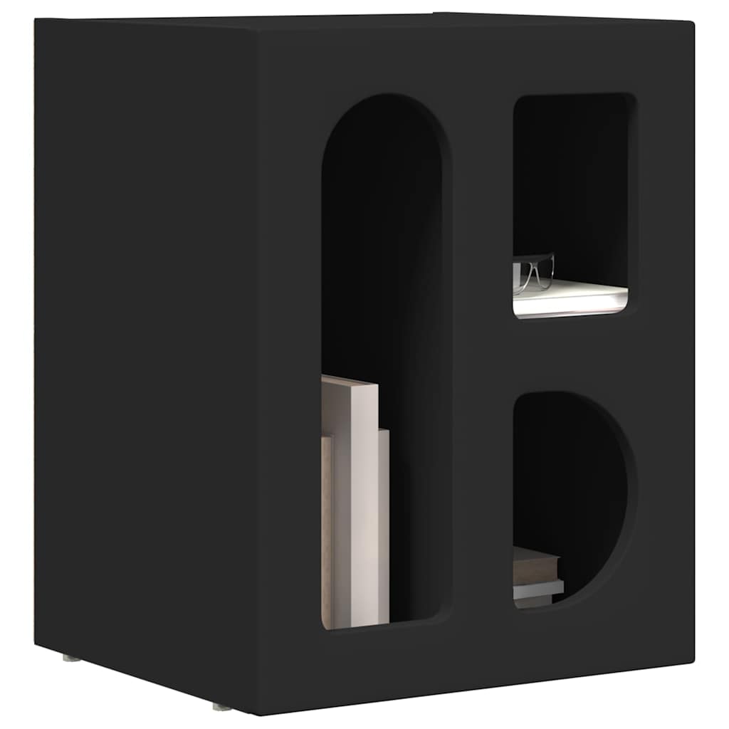 vidaXL Nachttisch 2 pcs Schwarz 40 x 35 x 50 cm Holzwerkstoff