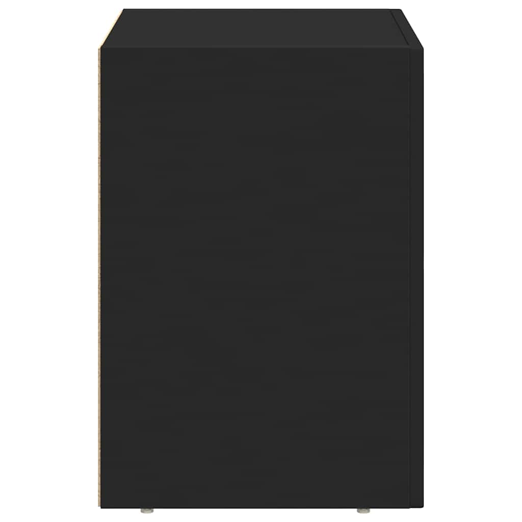 vidaXL Nachttisch 2 pcs Schwarz 40 x 35 x 50 cm Holzwerkstoff
