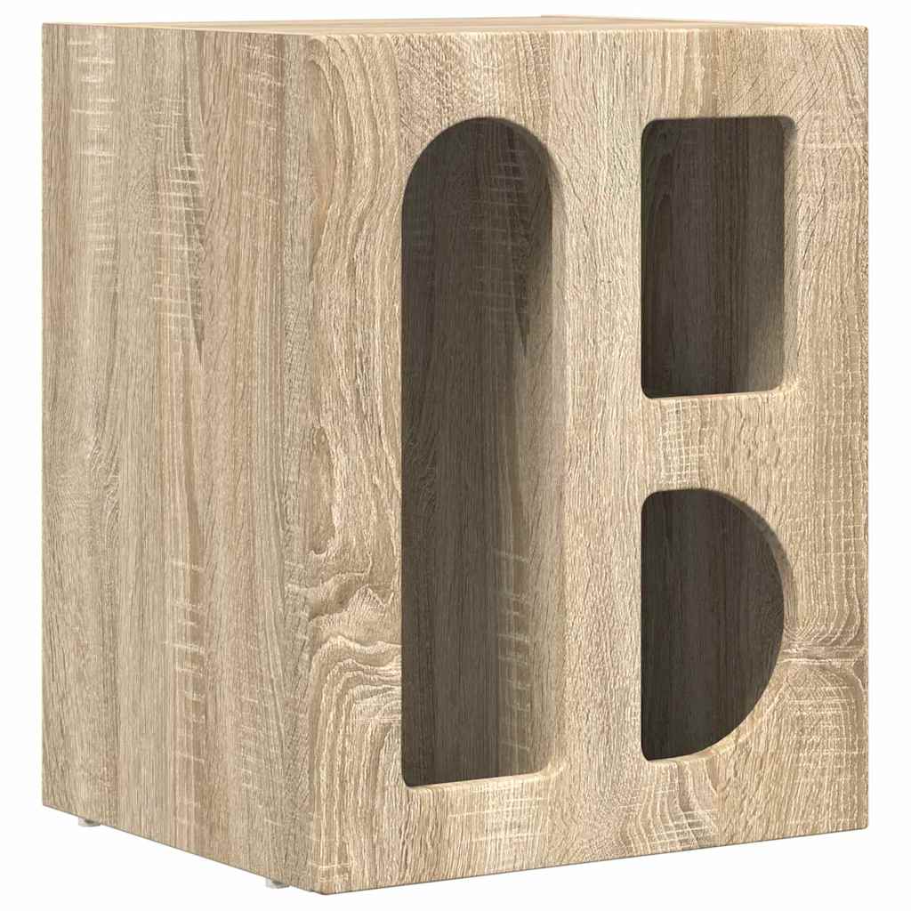 vidaXL Nachttisch 2 pcs Sonoma-Eiche 40 x 35 x 50 cm Holzwerkstoff