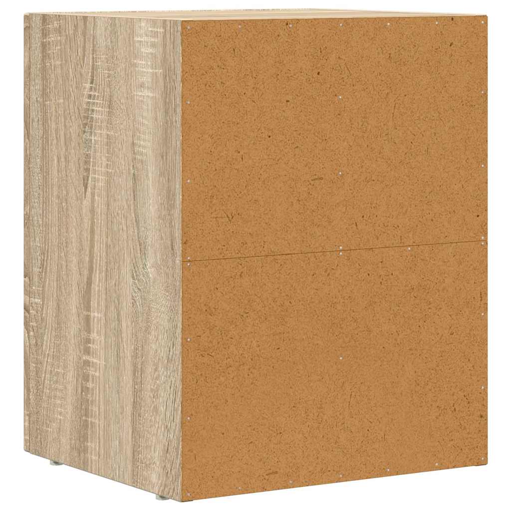 vidaXL Nachttisch 2 pcs Sonoma-Eiche 40 x 35 x 50 cm Holzwerkstoff