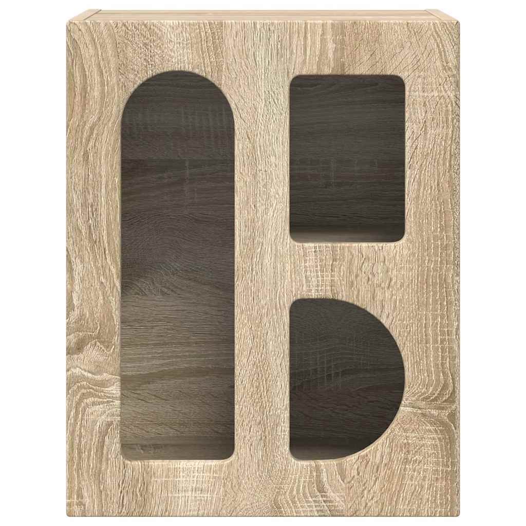 vidaXL Nachttisch 2 pcs Sonoma-Eiche 40 x 35 x 50 cm Holzwerkstoff