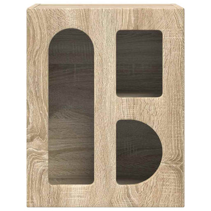 vidaXL Nachttisch 2 pcs Sonoma-Eiche 40 x 35 x 50 cm Holzwerkstoff