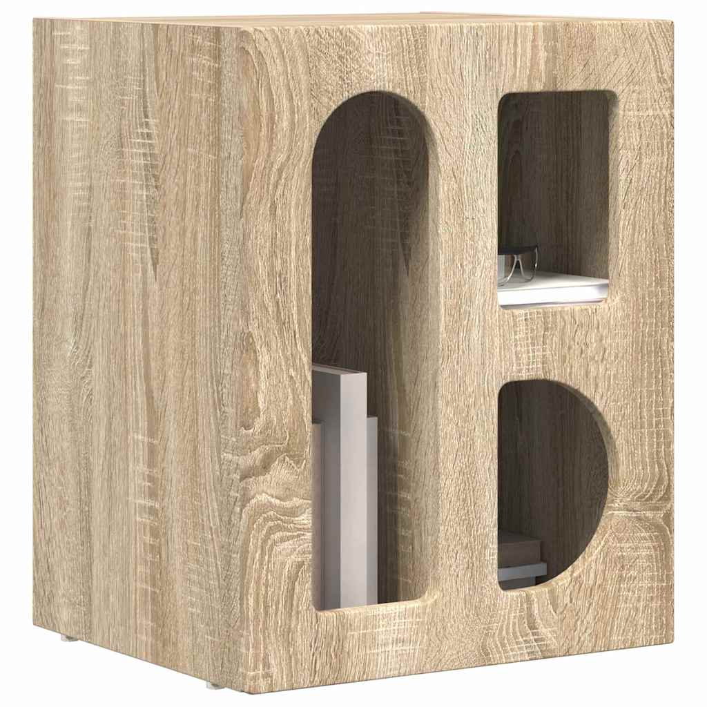 vidaXL Nachttisch 2 pcs Sonoma-Eiche 40 x 35 x 50 cm Holzwerkstoff