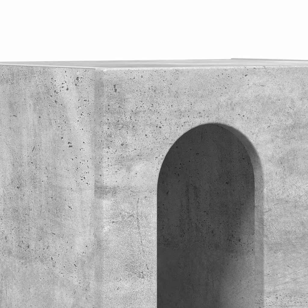 Nachttisch Beton Grau 40 x 35 x 50 cm Holzwerkstoff