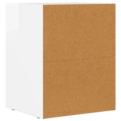 vidaXL Nachttisch Hochglanz Weiß 40 x 35 x 50 cm Holzwerkstoff