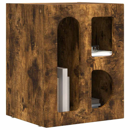 vidaXL Nachttisch Geräucherte Eiche 40 x 35 x 50 cm Holzwerkstoff